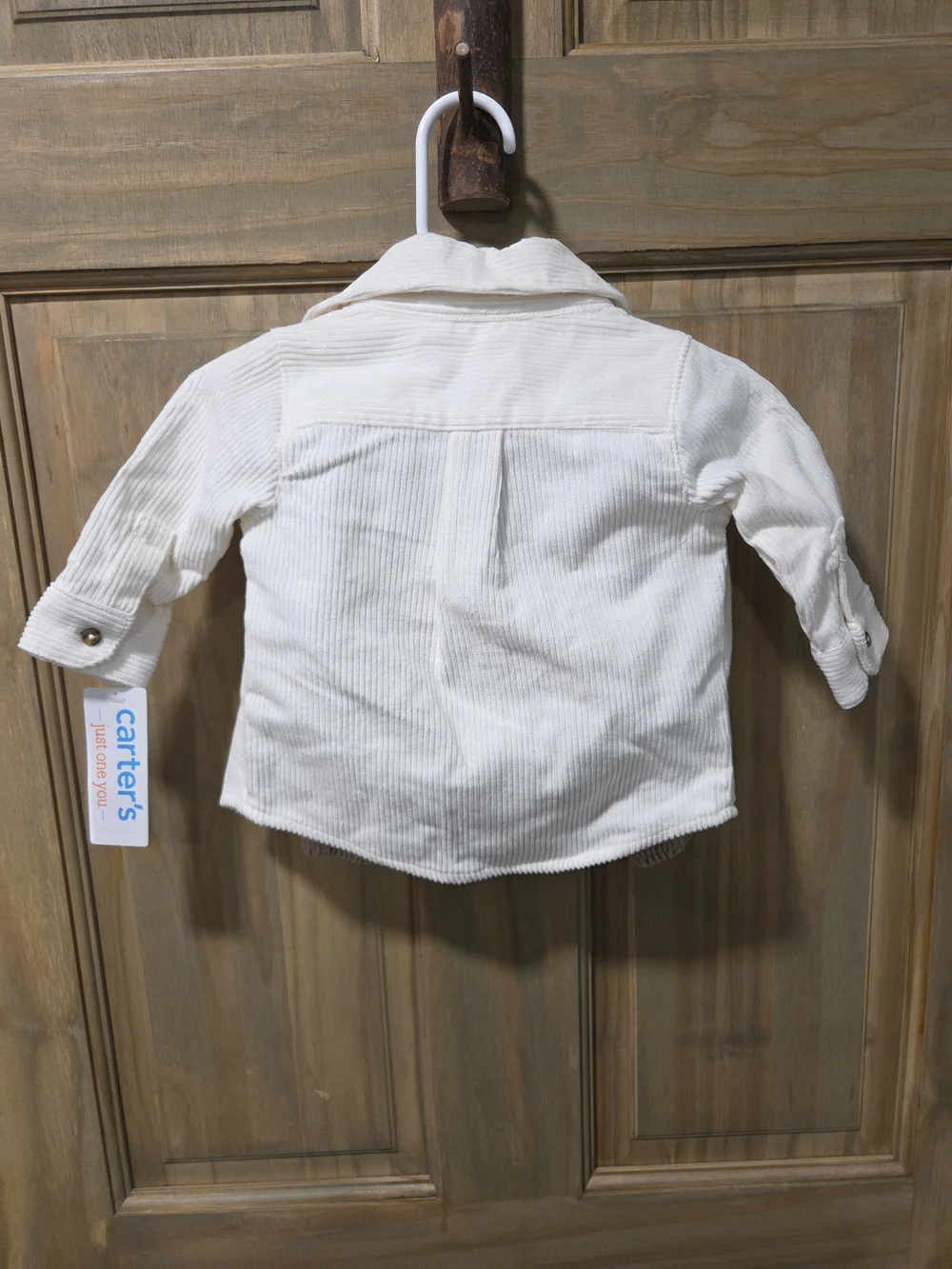 NWT Carter's Cream Corduroy Button-Down Shirt & Khakis